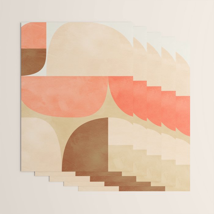 mid century geometric abstract 6 Wrapping Paper Gallery Image 3