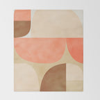 mid century geometric abstract 6 Throw Blanket Gallery Image 2