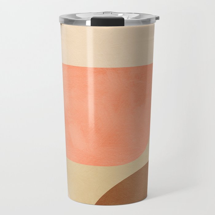 mid century geometric abstract 6 Travel Mug Gallery Image 1
