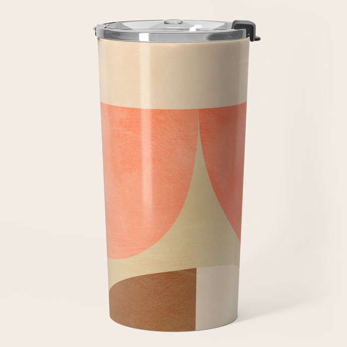 mid century geometric abstract 6 Travel Mug Gallery Image 2