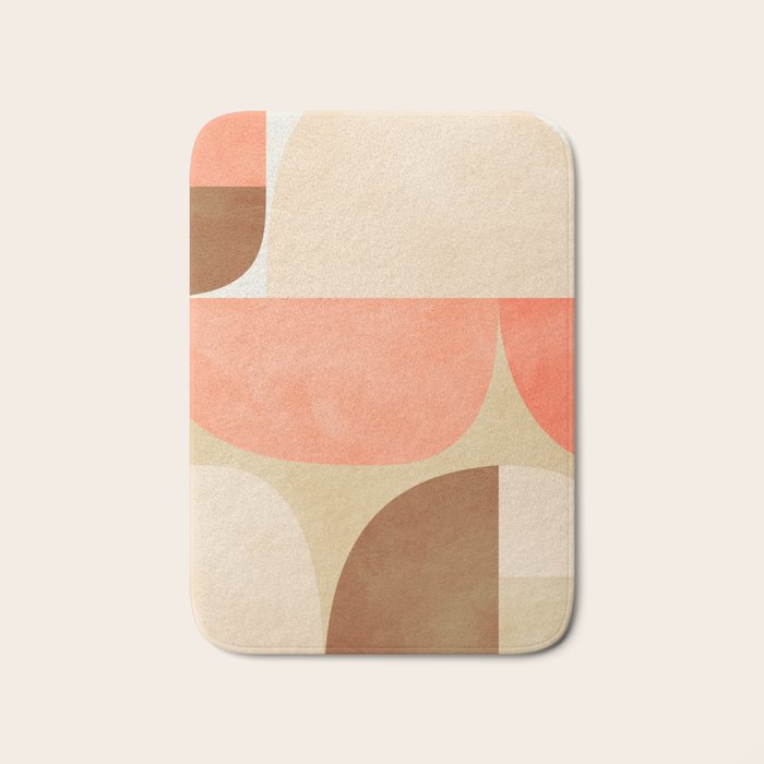 mid century geometric abstract 6 Bath Mat Gallery Image 1