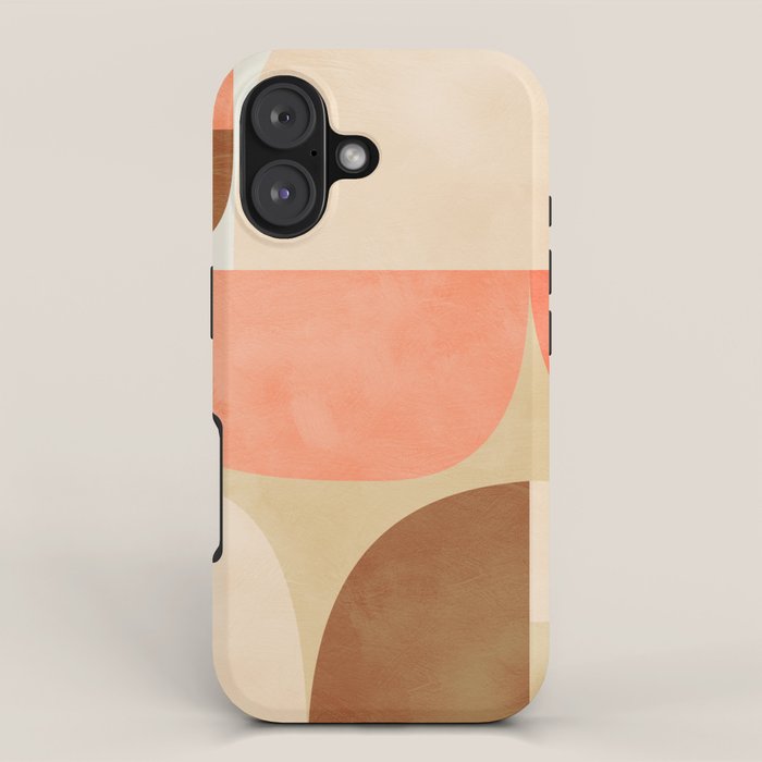 mid century geometric abstract 6 iPhone Case Gallery Image 1