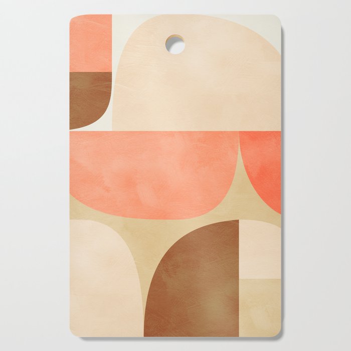 mid century geometric abstract 6 Cutting Board Gallery Image 1