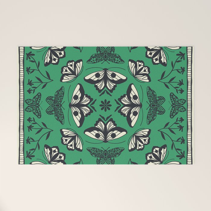 Butterfly Kaleidoscope Welcome Mat Gallery Image 1