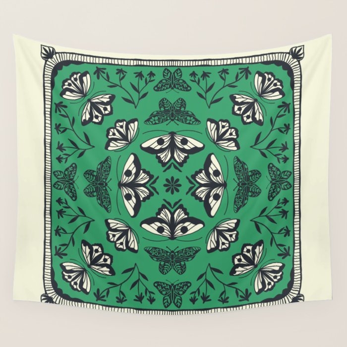 Butterfly Kaleidoscope Wall Tapestry Gallery Image 4