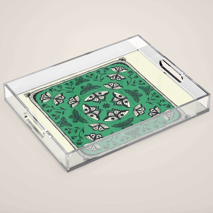 Butterfly Kaleidoscope Acrylic Tray Gallery Image 1