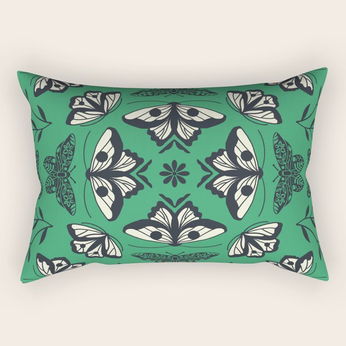 Butterfly Kaleidoscope Rectangular Pillow Gallery Image 2