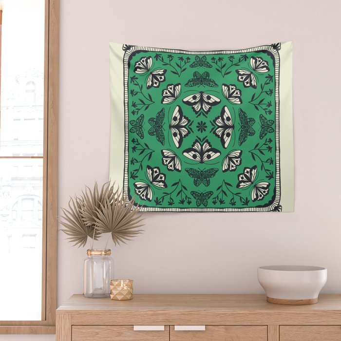 Butterfly Kaleidoscope Wall Tapestry Gallery Image 2