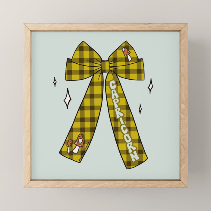 Capricorn Bow Mini Art Print Gallery Image 1