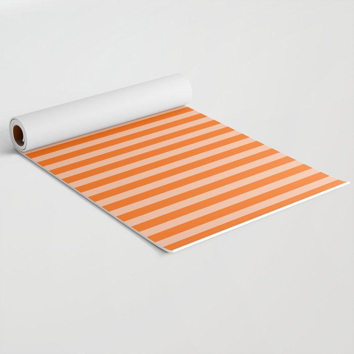 Striped 2 Orange Yoga Mat Gallery Image 2