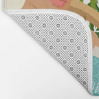 How To Become a Flamingo Illustration, Human Nature Connection, Woman Fashion Travel Bath Mat Gallery Image 2