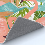 How To Become a Flamingo Illustration, Human Nature Connection, Woman Fashion Travel Rug Gallery Image 4