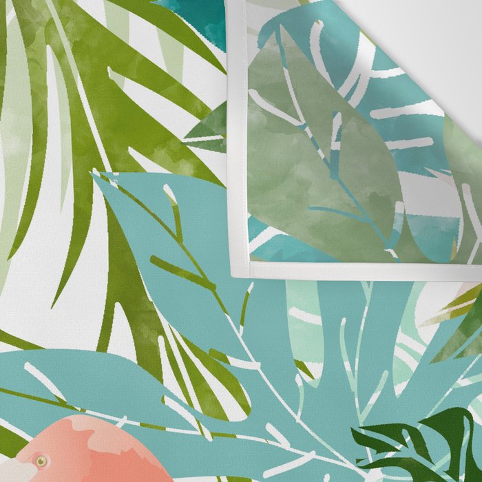 How To Become a Flamingo Illustration, Human Nature Connection, Woman Fashion Travel Wall Tapestry Gallery Image 3
