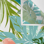 How To Become a Flamingo Illustration, Human Nature Connection, Woman Fashion Travel Wall Tapestry Gallery Image 3