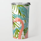How To Become a Flamingo Illustration, Human Nature Connection, Woman Fashion Travel Travel Mug Gallery Image 2