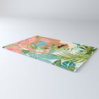 How To Become a Flamingo Illustration, Human Nature Connection, Woman Fashion Travel Rug Gallery Image 3
