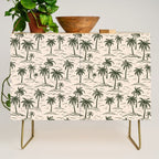 Vintage tropical palm tree island pattern Credenza Gallery Image 1