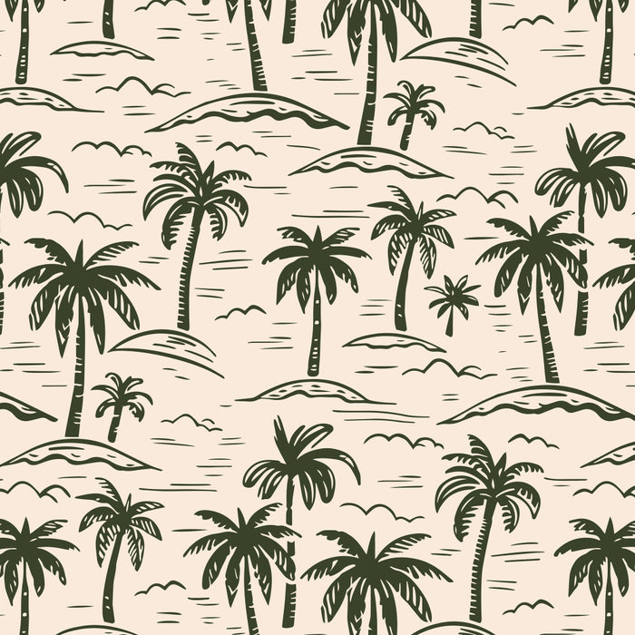 Vintage tropical palm tree island pattern Coffee Mug Gallery Image 2