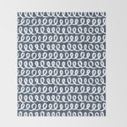 Loop da Loop . Classic Blue Throw Blanket Gallery Image 2