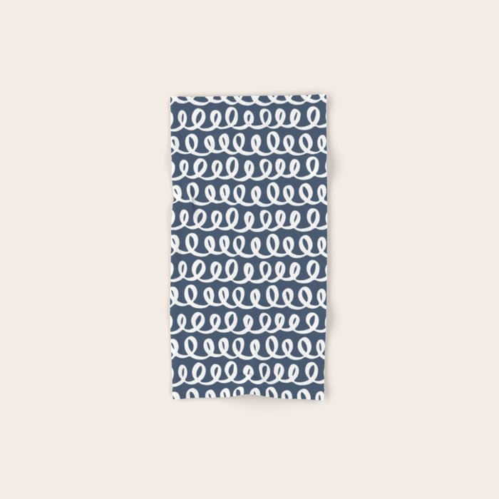 Loop da Loop . Classic Blue Bath Towel Gallery Image 1
