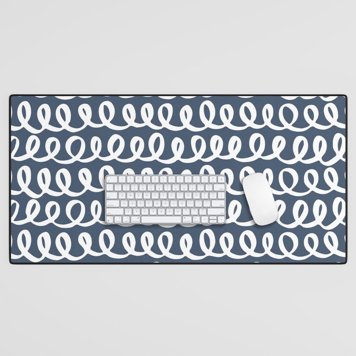 Loop da Loop . Classic Blue Desk Mat Gallery Image 1