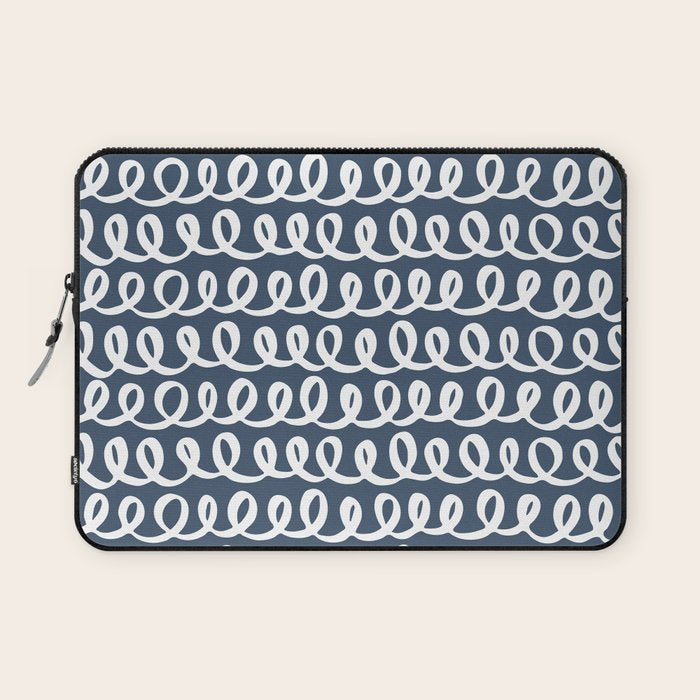 Loop da Loop . Classic Blue Laptop Sleeve Gallery Image 1