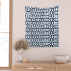 Loop da Loop . Classic Blue Wall Tapestry Gallery Image 2