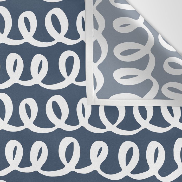 Loop da Loop . Classic Blue Wall Tapestry Gallery Image 3