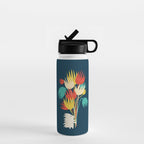 Hedgehog with flowers Water Bottle Gallery Image 1