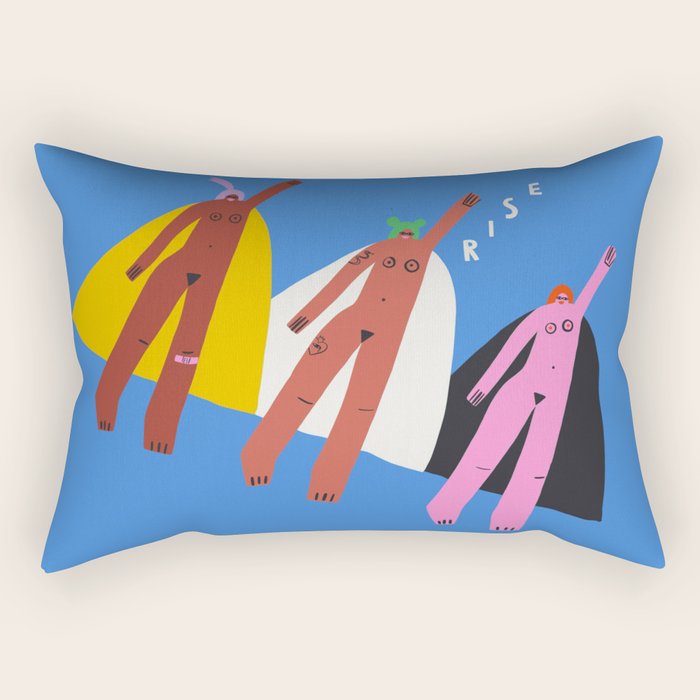 Rise Womxn! Rectangular Pillow Gallery Image 1