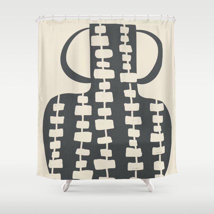 Tribal Pot 6 Shower Curtain Gallery Image 1