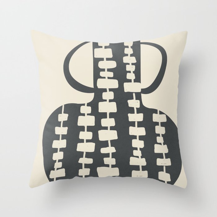 Tribal Pot 6 Throw Pillow Gallery Image 1