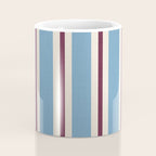 Classic Stripes - heritage blue berry Coffee Mug Gallery Image 4