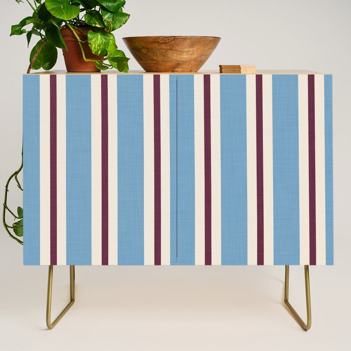 Classic Stripes - heritage blue berry Credenza Gallery Image 1