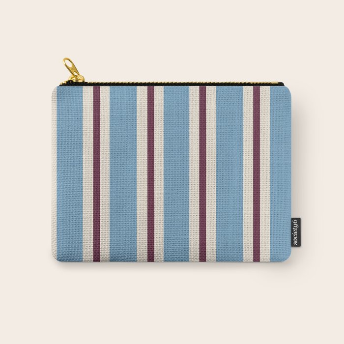 Classic Stripes - heritage blue berry Carry All Pouch Gallery Image 1