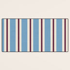 Classic Stripes - heritage blue berry Desk Mat Gallery Image 3