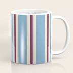 Classic Stripes - heritage blue berry Coffee Mug Gallery Image 1
