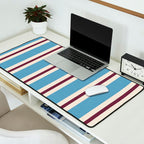 Classic Stripes - heritage blue berry Desk Mat Gallery Image 2