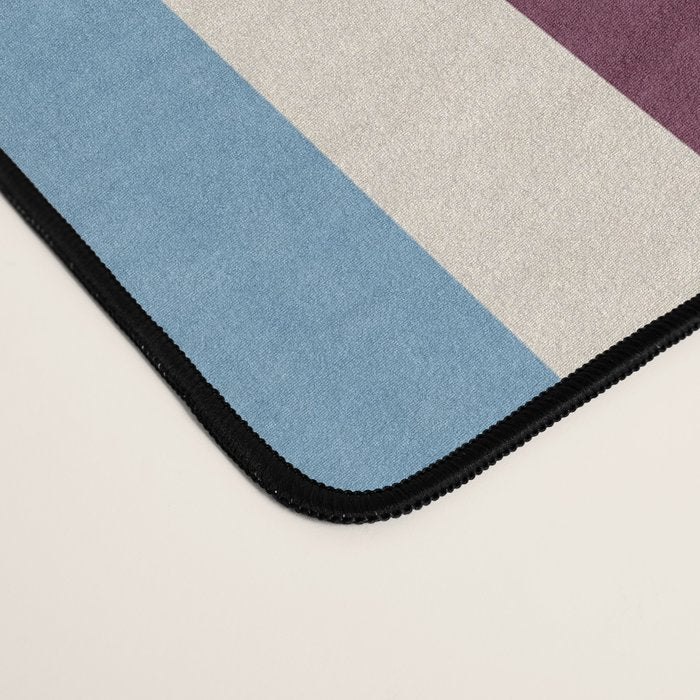 Classic Stripes - heritage blue berry Desk Mat Gallery Image 4