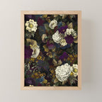 Dutch Vintage Midnight Flower Garden  Mini Art Print Gallery Image 1
