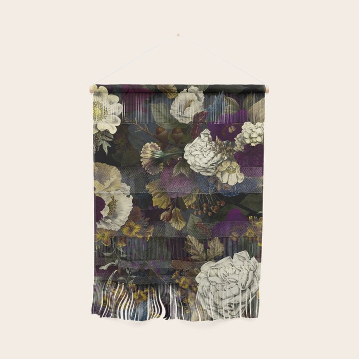 Dutch Vintage Midnight Flower Garden  Wall Hanging Gallery Image 1