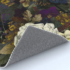 Dutch Vintage Midnight Flower Garden  Rug Gallery Image 4