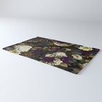 Dutch Vintage Midnight Flower Garden  Rug Gallery Image 3
