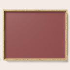 Marsala Wine Solid Color Serving Tray Gallery Image 1