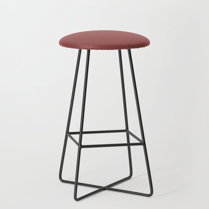 Marsala Wine Solid Color Stool Gallery Image 1