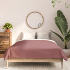Marsala Wine Solid Color Comforter Gallery Image 3