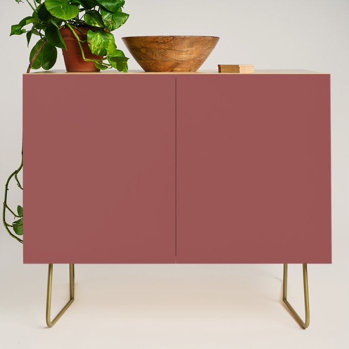 Marsala Wine Solid Color Credenza Gallery Image 1