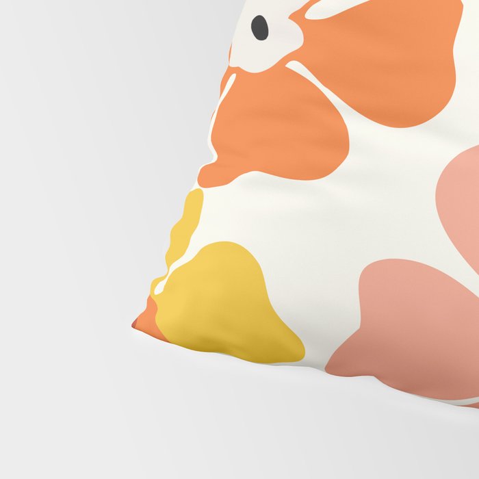 Daisies mid modern 3 Pillow Sham Gallery Image 4
