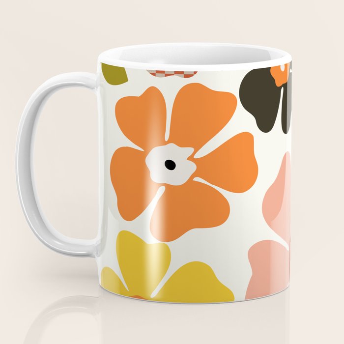 Daisies mid modern 3 Coffee Mug Gallery Image 3