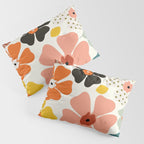 Daisies mid modern 3 Pillow Sham Gallery Image 3